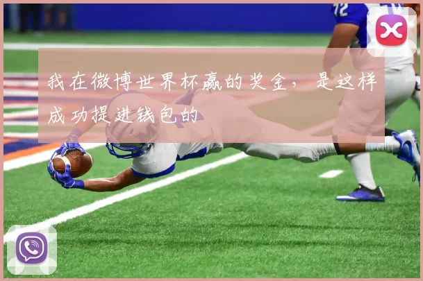 我在微博世界杯赢的奖金,是这样成功提进钱包的