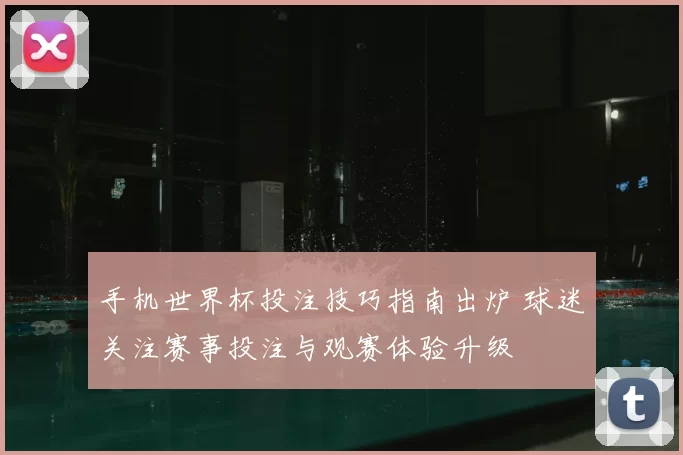 手机世界杯投注技巧指南出炉 球迷关注赛事投注与观赛体验升级